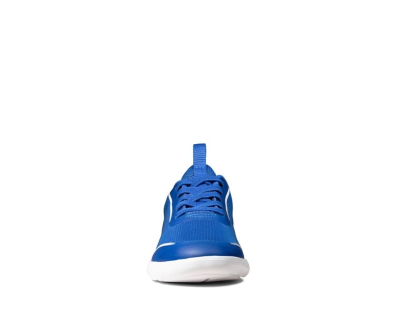 Clarks Suburb Spark Football Shoes Trainers Blue Boys - India I5F3644-M5