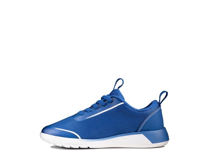 Clarks Suburb Spark Football Shoes Trainers Blue Boys - India I5F3644-M5