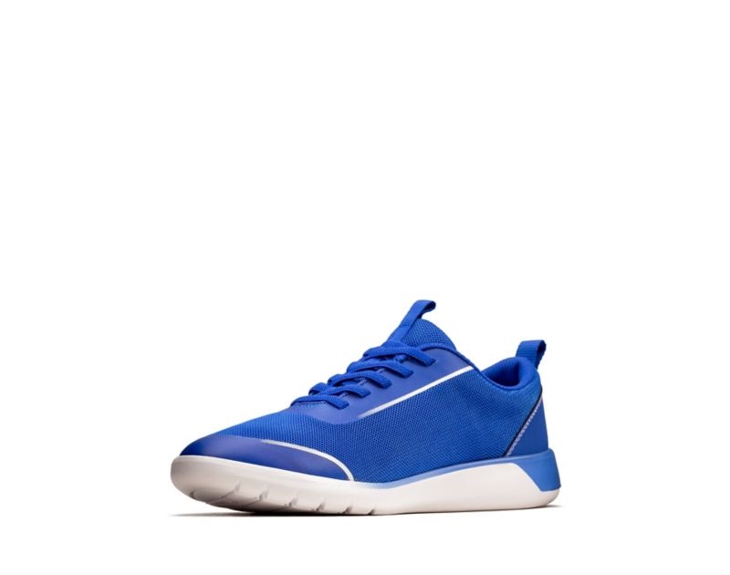 Clarks Suburb Spark Trainers Blue Boys - India C5K2226-F5