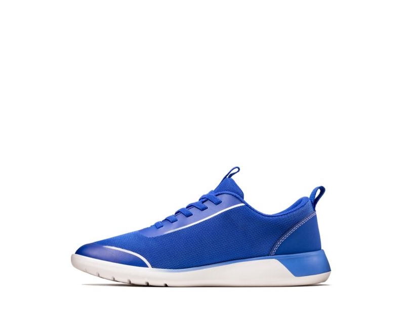 Clarks Suburb Spark Trainers Blue Boys - India C5K2226-F5