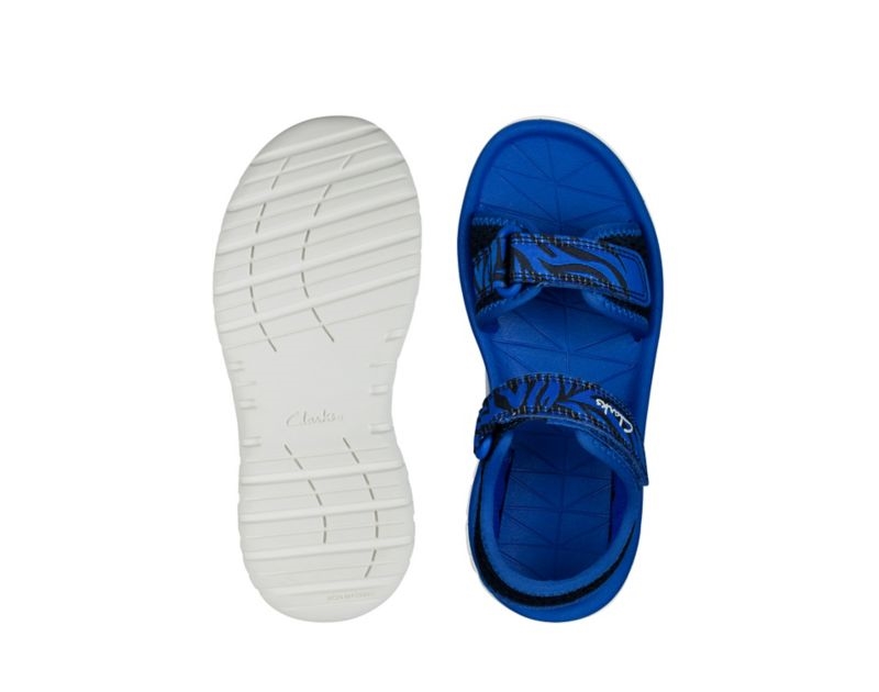 Clarks Surfing Tide Sandals Navy Boys - India S3L5672-X7