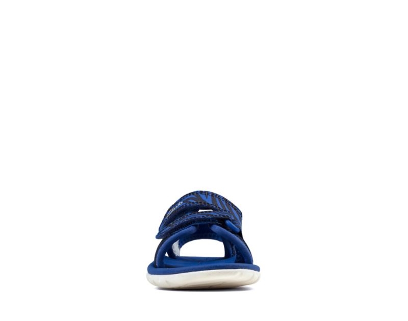 Clarks Surfing Tide Sandals Toddler Shoes Navy Boys - India V7D5992-K2