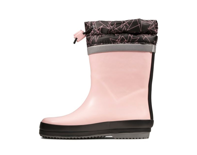 Clarks Tarri Tie Wellies Pink Boys - India B6H7290-H6