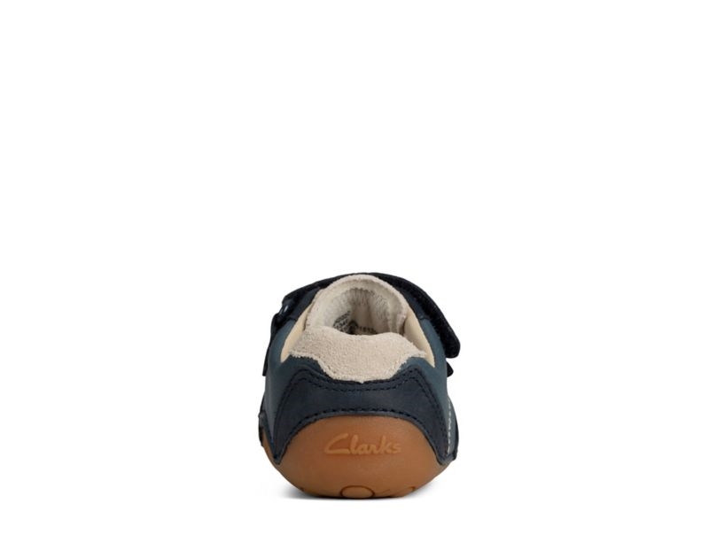Clarks Tiny Dusk Walking Shoes Toddler Shoes Blue Boys - India F0Z5905-Y9