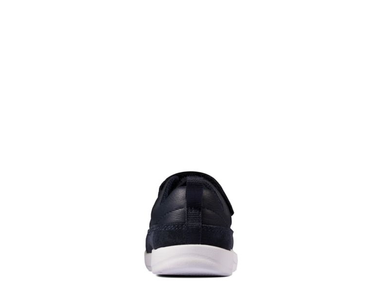 Clarks Tri Craft Trainers Toddler Shoes Navy Boys - India H9M1575-V1