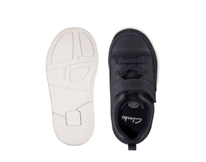 Clarks Tri Craft Trainers Toddler Shoes Navy Boys - India H9M1575-V1