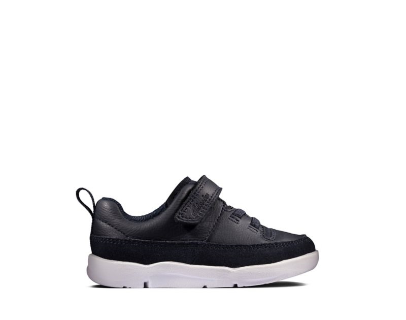 Clarks Tri Craft Trainers Toddler Shoes Navy Boys - India H9M1575-V1