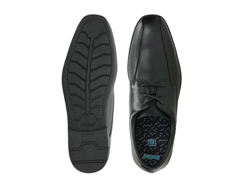 Clarks Willis Lad Lace-up Shoes School Shoes Black Boys - India T2K7571-T6