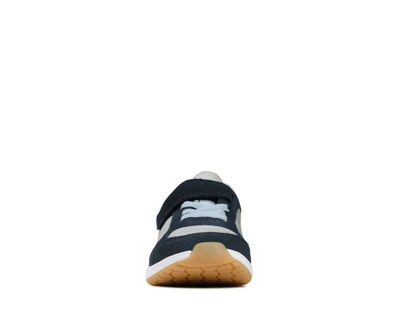 Clarks Aeon Flex Trainers Navy Girls - India K6I0297-O4