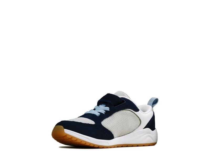 Clarks Aeon Flex Trainers Navy Girls - India K6I0297-O4