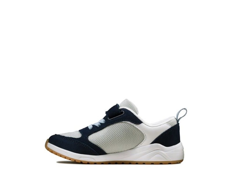 Clarks Aeon Flex Trainers Navy Girls - India K6I0297-O4
