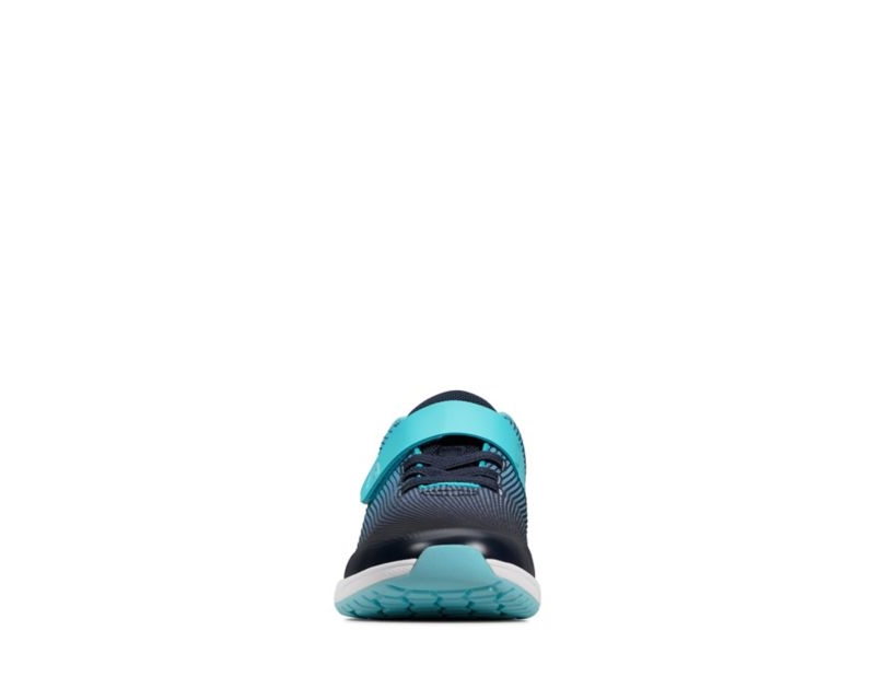 Clarks Aeon Pace Trainers Toddler Shoes Navy Girls - India E9X0987-I9