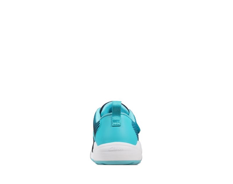 Clarks Aeon Pace Trainers Toddler Shoes Navy Girls - India E9X0987-I9