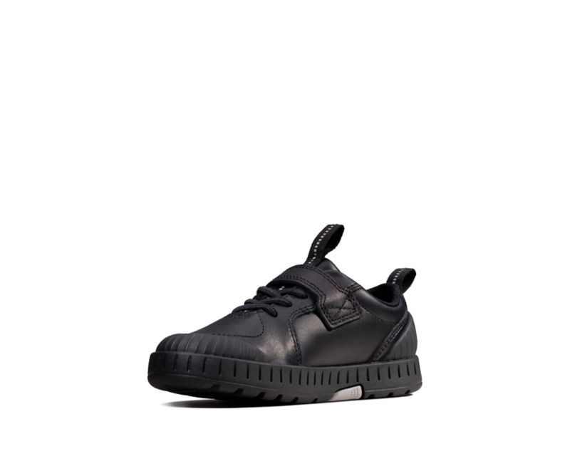 Clarks Apollo Step School Shoes Toddler Shoes Black Girls - India T6N1408-B9