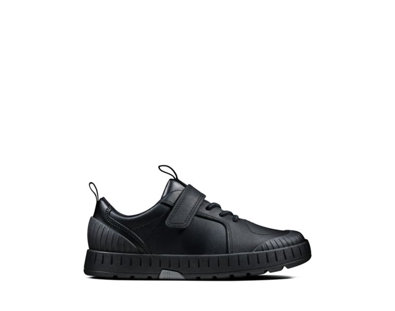 Clarks Apollo Step School Shoes Toddler Shoes Black Girls - India T6N1408-B9