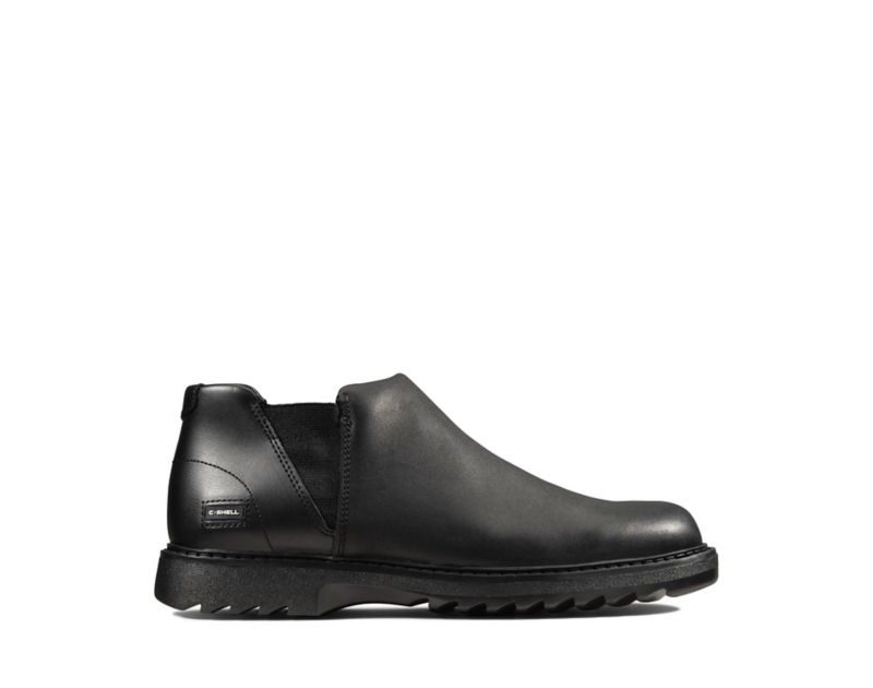 Clarks Asher Beat Ankle Boots Black Girls - India K3G8166-Q3