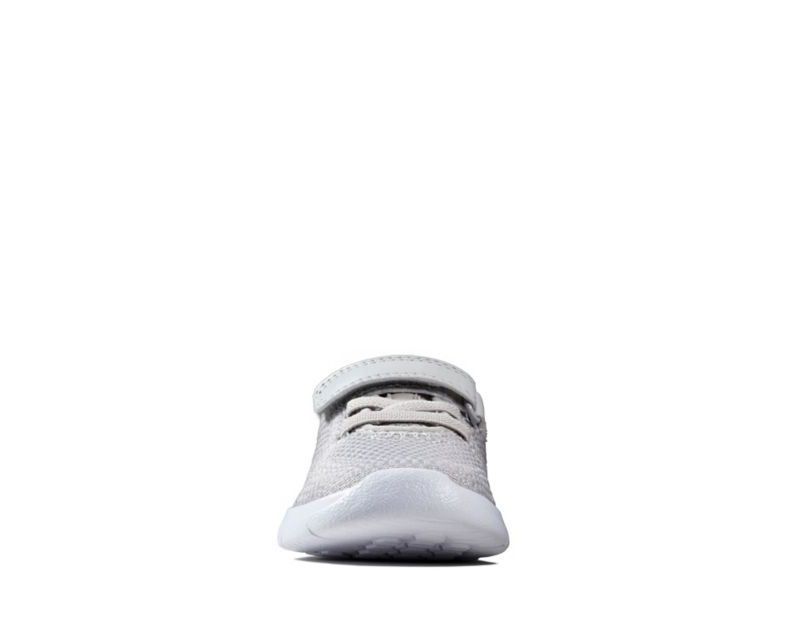 Clarks Ath Flux Trainers Toddler Shoes Grey Girls - India A8B3467-X5