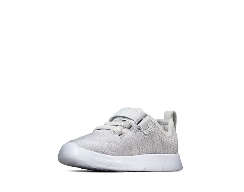 Clarks Ath Flux Trainers Toddler Shoes Grey Girls - India A8B3467-X5