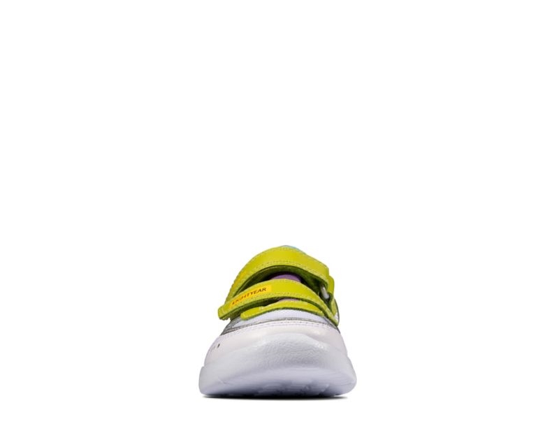 Clarks Ath Howdy Trainers Toddler Shoes White Girls - India P6Q3637-E1