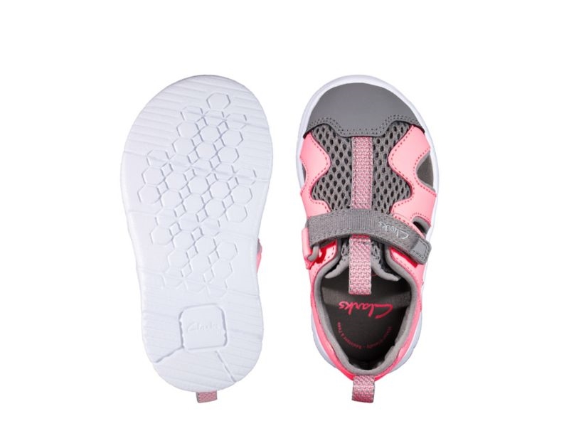 Clarks Ath Surf Sandals Pink Girls - India L8J8525-Y0