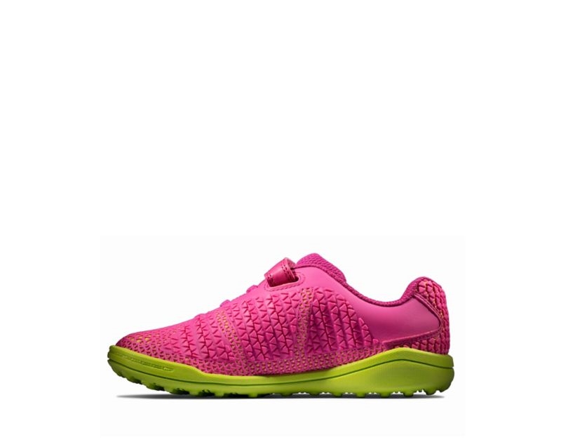 Clarks Award Swift Trainers Pink / Lemon Girls - India Y0Y7090-H4