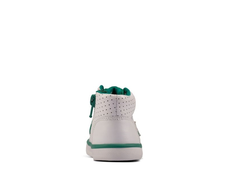 Clarks City Flake Hi-tops Boots White Girls - India I0I2745-Q2