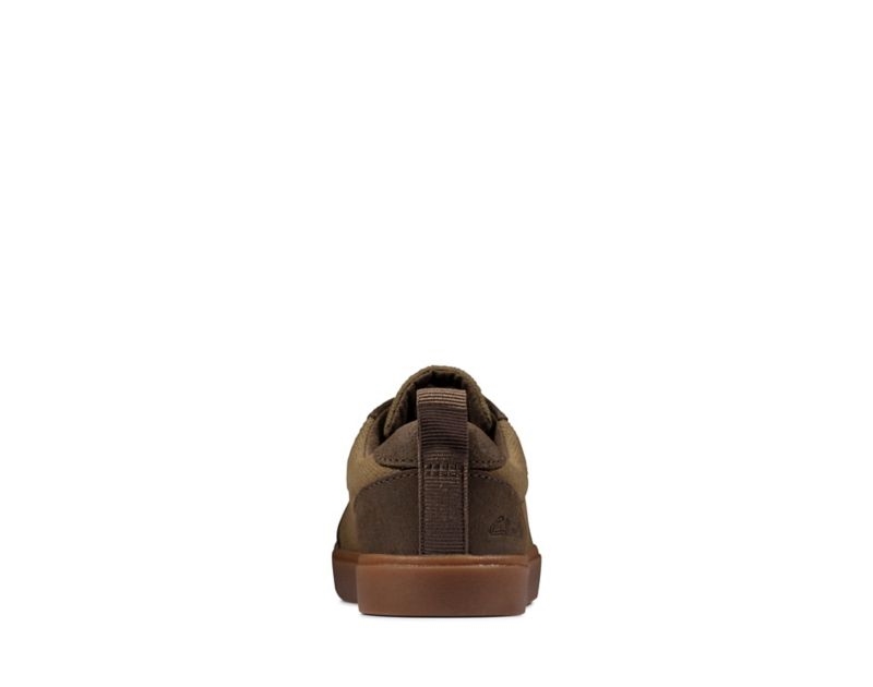 Clarks City Fresh Canvas Shoes Olive Girls - India G4Q9148-F3