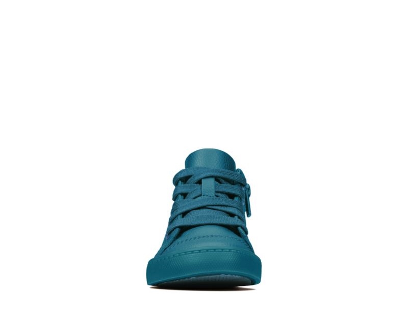 Clarks City Oasis Hi-tops Toddler Shoes Dark Blue Girls - India Z1Z5986-O4