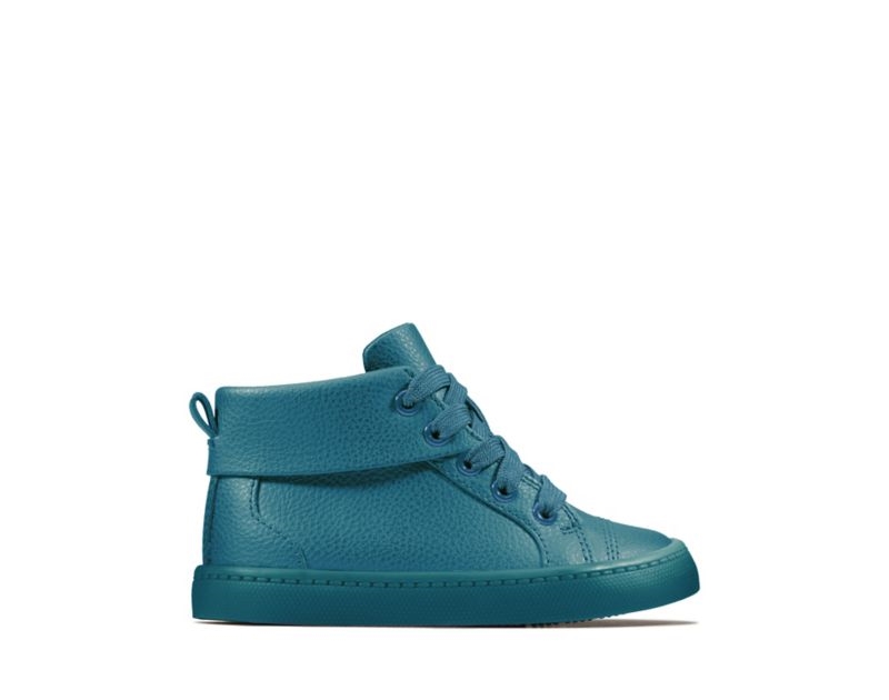 Clarks City Oasis Hi-tops Toddler Shoes Dark Blue Girls - India Z1Z5986-O4
