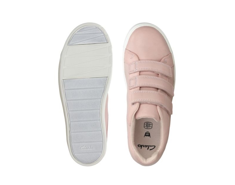 Clarks City Oasis Lo Trainers Pink Girls - India E9J6811-J8