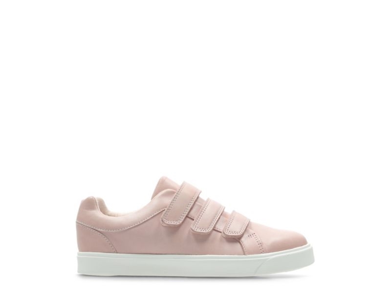 Clarks City Oasis Lo Trainers Pink Girls - India E9J6811-J8