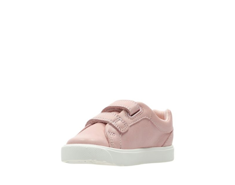 Clarks City Oasis Lo Trainers Toddler Shoes Pink Girls - India D0X6133-N6