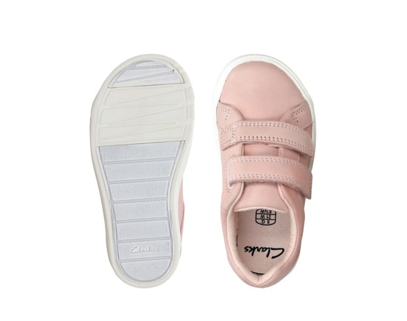 Clarks City Oasis Lo Trainers Toddler Shoes Pink Girls - India D0X6133-N6