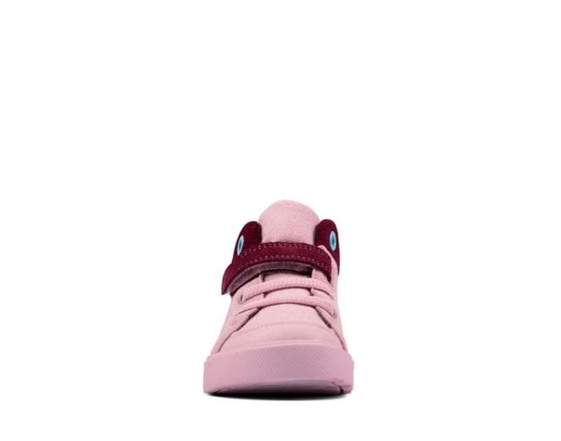 Clarks City Pop Hi-tops Boots Pink Girls - India F8M4388-L7