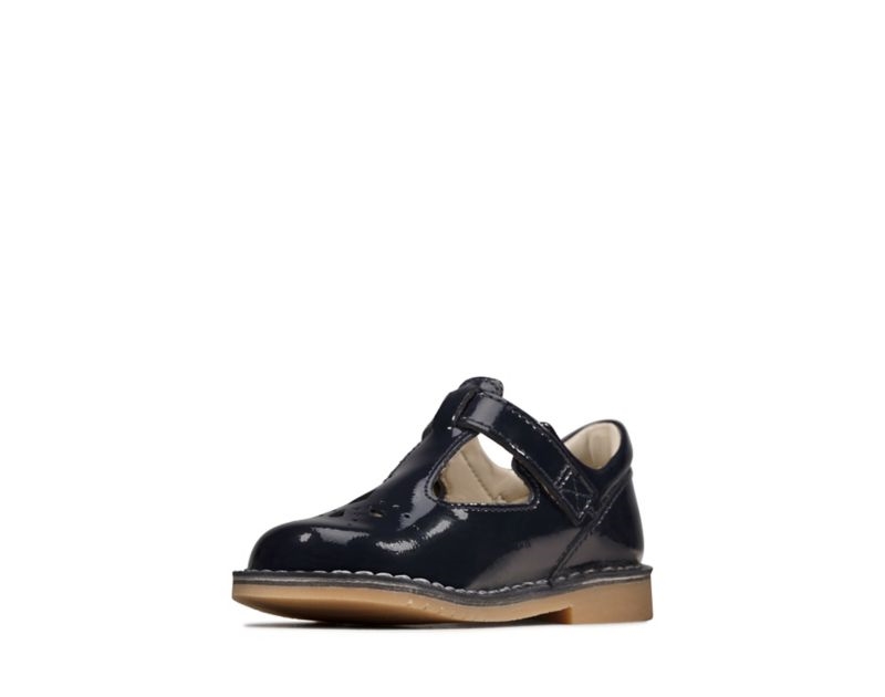 Clarks Comet Weave Walking Shoes Toddler Shoes Navy Girls - India Q5A5047-V2