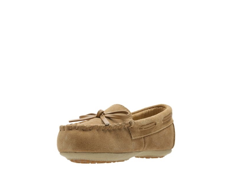 Clarks Crackling Flo Slippers Brown Girls - India C6V1439-H8