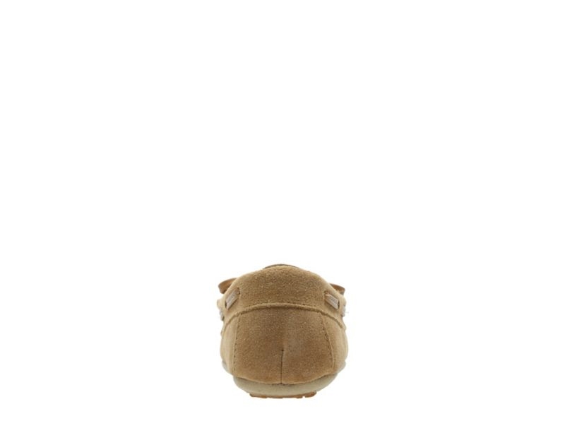 Clarks Crackling Flo Slippers Brown Girls - India C6V1439-H8