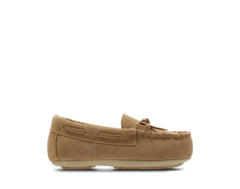 Clarks Crackling Flo Slippers Brown Girls - India C6V1439-H8