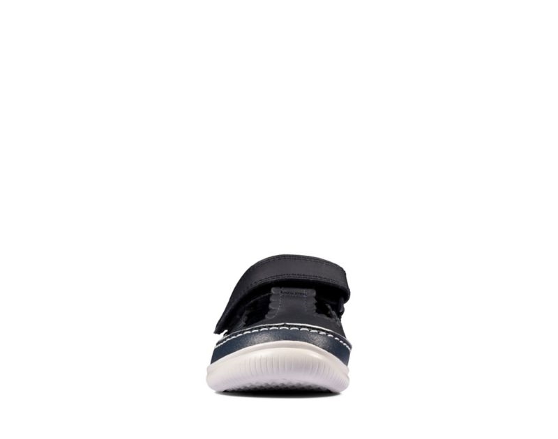 Clarks Crest Sky Walking Shoes Toddler Shoes Navy Girls - India P0J2478-K9