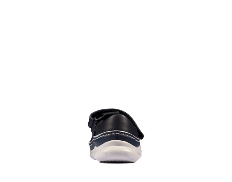 Clarks Crest Sky Walking Shoes Toddler Shoes Navy Girls - India P0J2478-K9