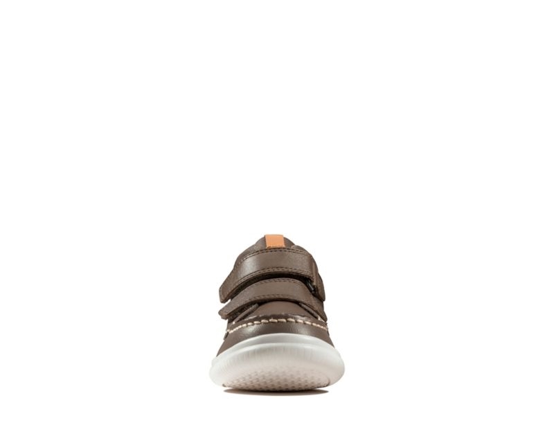 Clarks Crest Tuktu Walking Shoes Boots Brown Girls - India U6H2890-R9