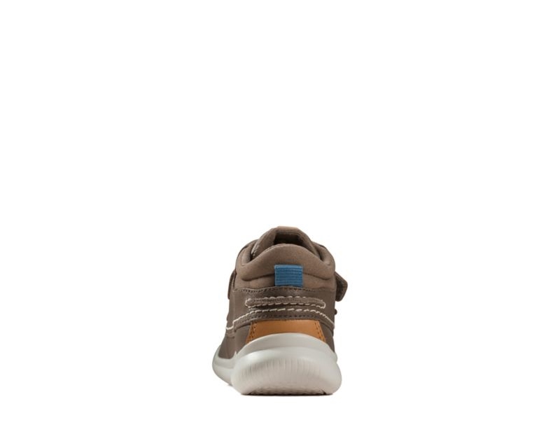 Clarks Crest Tuktu Walking Shoes Boots Brown Girls - India U6H2890-R9