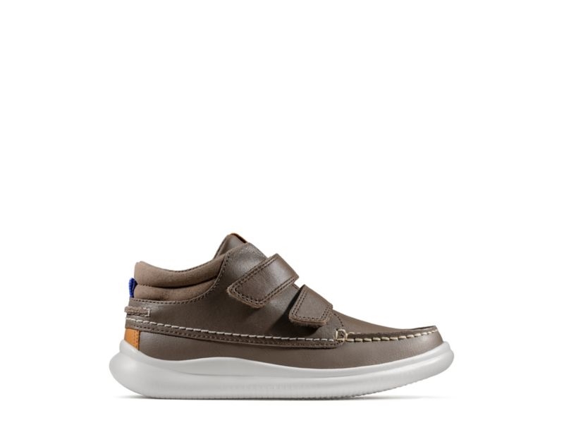 Clarks Crest Tuktu Walking Shoes Boots Brown Girls - India U6H2890-R9