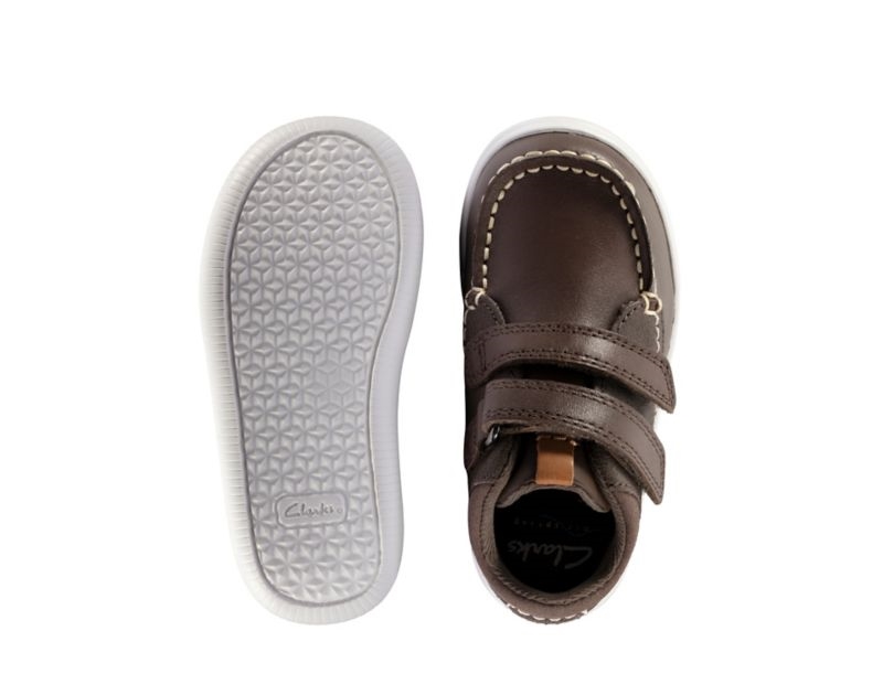 Clarks Crest Tuktu Walking Shoes Toddler Shoes Brown Girls - India Z4N7309-X7