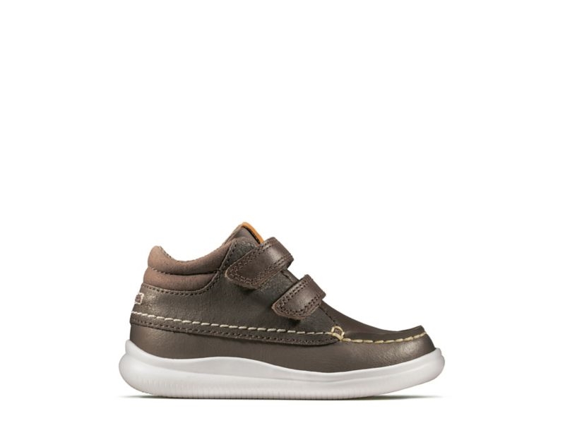 Clarks Crest Tuktu Walking Shoes Toddler Shoes Brown Girls - India Z4N7309-X7