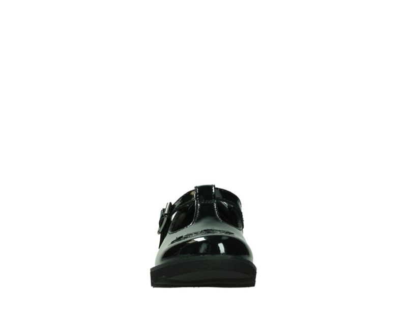 Clarks Crown Wish School Shoes Black Girls - India R6A7932-F2