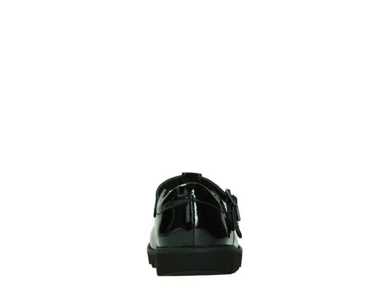 Clarks Crown Wish School Shoes Black Girls - India R6A7932-F2