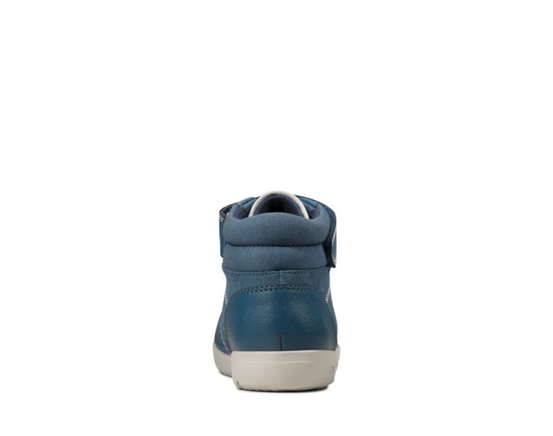 Clarks Emery Beat Hi-tops Boots Blue Girls - India H0U1676-W4