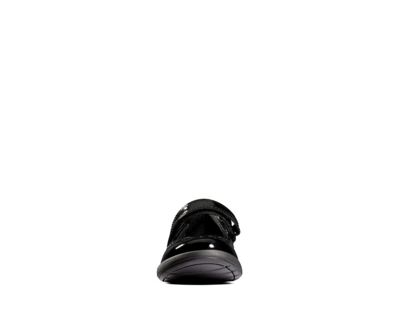 Clarks Etch Craft School Shoes Toddler Shoes Black Girls - India X8E7435-H0