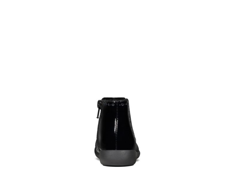 Clarks Etch Form Chelsea Boots Toddler Shoes Black Girls - India V8T4002-O1